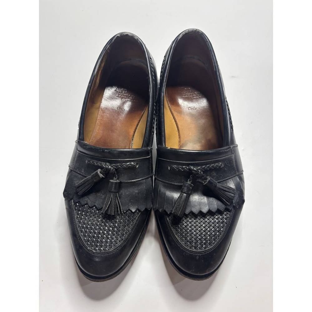 Allen Edmonds Men's Size 11.5 D Cody Black Moc Toe w/ Kiltie Tassel Loafer
